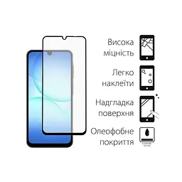 Скло захисне Dengos Full Glue Samsung Galaxy A17 Black (TGFG-407) - мініатюра 2