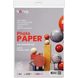 Папір Barva A4, 220 г/м2, Everyday, Laser, matt double-sided 100 с (LP-LBE220-460)