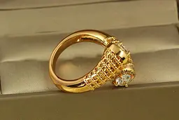 Кільце Xuping Jewelry горн р 20 золотисте - мініатюра 2