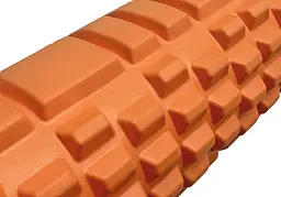 Масажний ролик EasyFit Grid Roller 45 см v.2.1 Помаранчевий - мініатюра 3