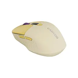 Мишка Canyon MW-26 LCD Silent Wireless/Bluetooth Yellow (CNS-CMSW26Y) - мініатюра 4