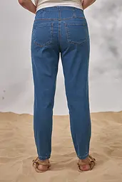 Вільні легкі джинси Mom для вагітних Sheldon denim S Юла Мама Блакитний - мініатюра 8
