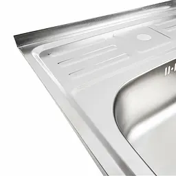 Кухонна мийка з нержавіючої сталі Platinum сатин 5060 (0,7/160 мм), Satin - мініатюра 6