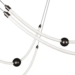 Люстра стельова LED Levistella 7813143-4 BK, 56W, чорний, сучасний стиль - мініатюра 2