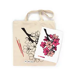 Набір для творчості Rosa Talent екосумка-розмальовка, Flowers, 38х42 см (4823098544623) - мініатюра 2