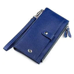 Гаманець жіночий ST Leather 18416 (ST420) з ременем на зап'ясті синій - мініатюра 4