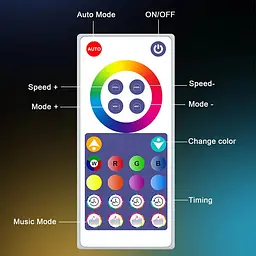 Підлогова кутова LED лампа RGB Magic 1 Bluetooth USB with app Black Epik teh0029713 - мініатюра 6