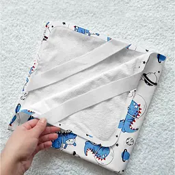 Наматрацник непромокаючий Cosas DinoSpace 70х120см блакитний (WaterSheet_DinoSpace_120) - мініатюра 4