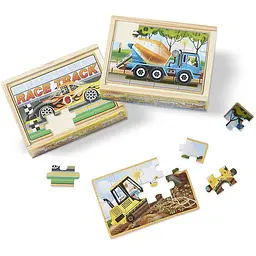 Пазл Melissa & Doug Будівельні машини набір з 4 пазлів в коробці (MD3792) - мініатюра 3