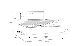 Кровать 1,6 Penkridge PQRL4162 с подъемным механизмом - миниатюра 6
