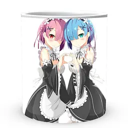 Кухоль GeekLand Re:Zero. Життя з нуля в альтернативному світі Рем Рам RZ 02.004 330 мл білий - мініатюра 2