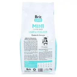 Сухий корм для стерилізованих собак мініатюрних порід Brit Care GF Mini Light & Sterilised 7 кг - мініатюра 4