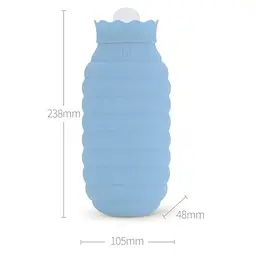 Грілка Xiaomi JORDAN & JUDY Silicone Hot Water Bag 620 мл [Blue] [52748] - мініатюра 3