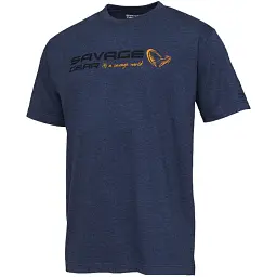 Футболка Savage Gear Signature Logo T-Shirt M Blue melange