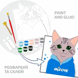 Картина 3D, Meow , МДФ ґрунтоване, 18х20см, ROSA Talent - мініатюра 2