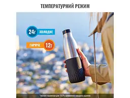 Термопляшка Tefal Bludrop soft touch 500 мл Graphite (N3110510) - мініатюра 4