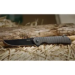 Ніж складаний Ruike (P122-MB) коричневий - чорне лезо - мініатюра 8