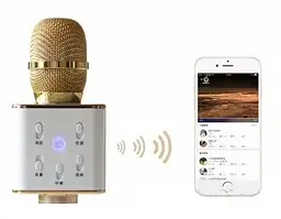Бездротовий караоке мікрофон Q7 Bluetooth - мініатюра 2