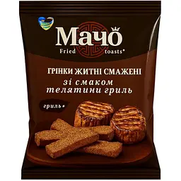 Грінки Мачо Житні смажені зі смаком телятини гриль 65 г (780765)