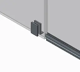 Бічна стінка для кабіни Koer SR SW04-90x200-TR-01 прозоре скло Easy Clean 10 мм, хром KR5390, прозоре, хром - мініатюра 3