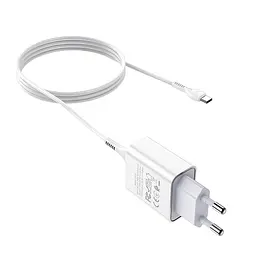 МЗП Hoco C81A Asombroso 2.1A (1USB-A) + кабель USB to Type-C Білий - мініатюра 4