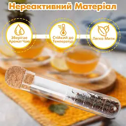 Скляний заварювальний інфузер колба для заварювання чаю Сріблястий 88260 - мініатюра 3