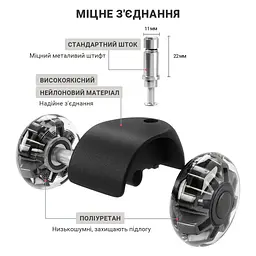 Ролик для крісла Аклас FI 11 D-50 декор, Прозорий (00166283) - мініатюра 8