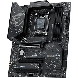 Материнська плата MSI AM5 X870E Gaming PLUS WIFI, X870E, 4xDDR5, Int.Video (CPU), 4xSATA3, 3xM.2, 1xPCI-E 5.0 x16, 1xPCI-E 4.0 x16, 1xPCI-E 3.0 x16, 1xPCI-E 3.0 x1, ALC897, 8126-VB, WiFi 7, Bluetooth 5.4, 8xUSB 3.2 / 10xUSB 2.0, HDMI/Type-C, ATX - мініатюра 4