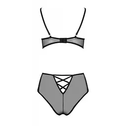 Еротичний комплект з малюнком Passion LOVELIA BIKINI S/M, black