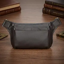 Сумка поясна шкіряна 14972 Vintage коричневий - мініатюра 1