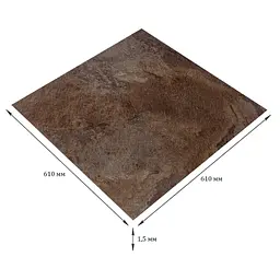 Самоклеюча LVT плитка 610х610х1.5 мм SW-00003274 - мініатюра 2