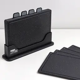 Набір обробних дощок Zepline ZP-00220 Чорний — 5 предметів із підставкою - мініатюра 2