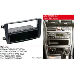 Перехідна рамка Mercedes-Benz Vito, Viano, W639, W203, W209, W463 ACV 281190-02 - мініатюра 5
