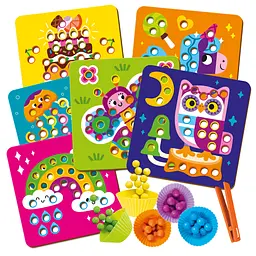 Мозаїка з дерев'яними кульками Vladi Toys Доповни картинку (ZB2002-08) - мініатюра 2