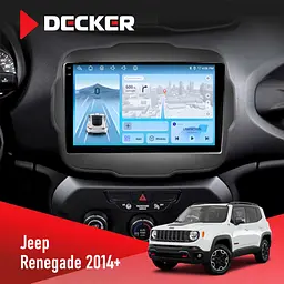 Штатная магнитола Jeep Renegade 2014+ Decker D9-010 6x128, DSP, 4G, 2K Decker (НФ-00008838)