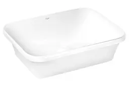 Комплект Qtap Scorpio: Раковина врізна прямокутна 510х390х145 мм White + Донний клапан PU02 (QT1411K490WN47290) - мініатюра 4