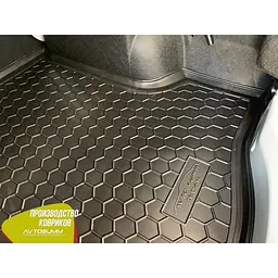 Автомобільний килимок у багажник Renault Logan 2013- Sedan / Гумо - пластик - мініатюра 5