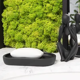 Статуетка декоративна МВМ My Home Мислитель чорна (DH-ST-16-2 BLACK) - мініатюра 8