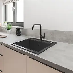 Змішувач для кухні Grohe QuickFix Start 304702430, Чорний матовий - мініатюра 5