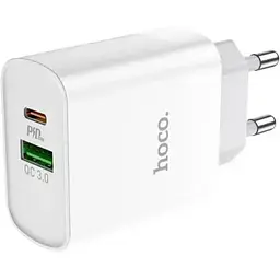 МЗП блочок Hoco C80A white 20W/QC3.0 USB/USB-C