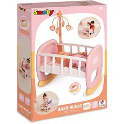 Колиска Smoby Toys Бебi Ньорс з мобілем терракотова пудра (7600220390) - мініатюра 2