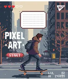 Набір зошитів Yes Pixel art А5 в клітинку 12 аркушів 25 шт. (767196) - мініатюра 2