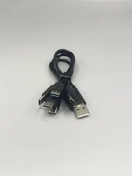 Кабель спліттер для заряджання та живлення Digital USB-5 Type-C 2A 20 см Чорний (A5C-02mB) - мініатюра 8