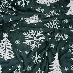 Плед Ardesto Christmas Flannel Ялинки Зелений ART0128PB 160х200 см - мініатюра 3