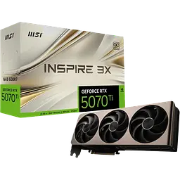 Відеокарта GeForce RTX 5070 Ti 16GB MSI Inspire 3X OC (RTX 5070 Ti 16G INSPIRE 3X OC)