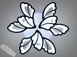 Стильна стельова LED-люстра для спальні Diasha 8166/6+3BK чорна, 9 модулів, 140 Вт, 75 см, до 20 м2