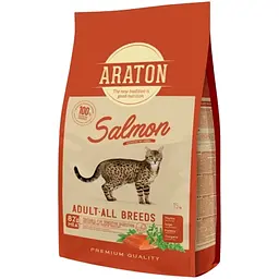 Сухий корм для дорослих котів Araton Salmon Adult All Breeds з лососем 15 кг