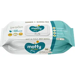 Вологі серветки Moffy Wet Wipes Sensetive 90 шт.