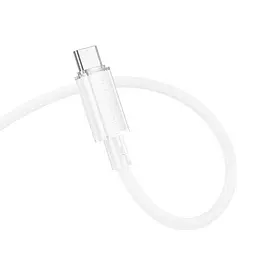 Дата кабель Borofone BX112 Lemon Type-C to Type-C 60W (1m) White - мініатюра 3