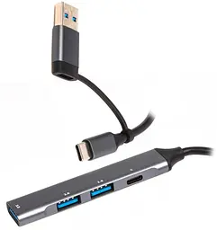 USB-Хаб Maxxter USB 3.0 HU3C-4P1CN-01 (HU3C-4P1CN-01)
